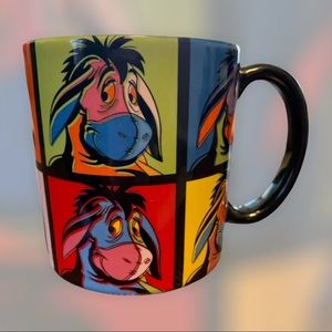 Disney Rare Exclusive Eeyore Mug Pop Art Andy Warhol Style-Oversized